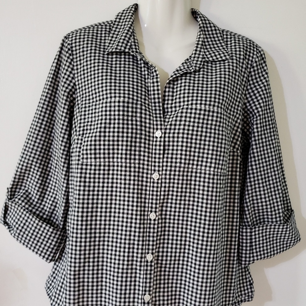 ANN TAYLOR WOMENS SHIRT. CASUAL, SIZE "10" .